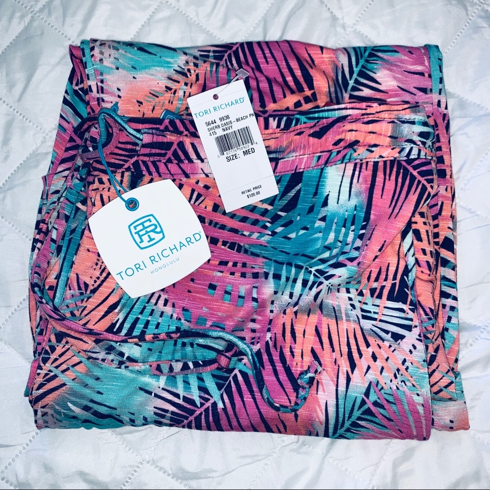 NWT Tori Richard Honolulu Tropical Beach Pants